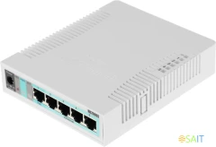 Коммутатор MikroTik RB260GS CSS106-5G-1S (L2) 5x1Гбит/с 1SFP управляемый
