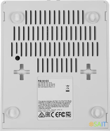 Коммутатор MikroTik RB260GS CSS106-5G-1S (L2) 5x1Гбит/с 1SFP управляемый