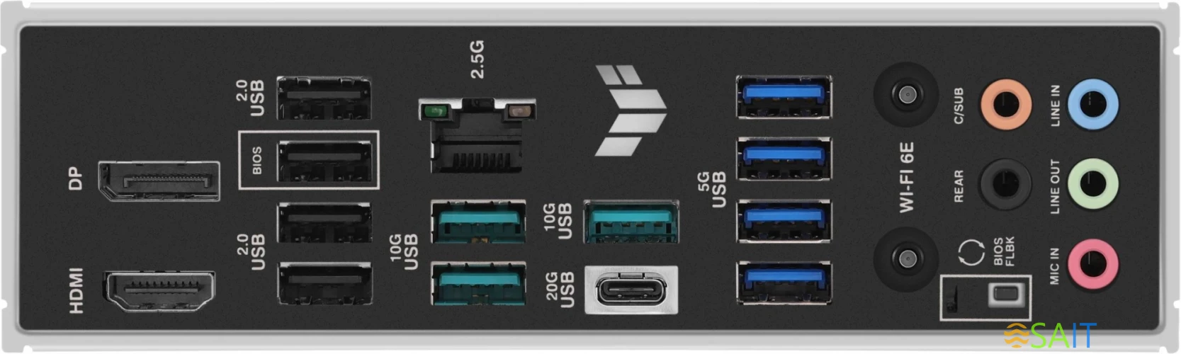 Материнская плата Asus TUF GAMING B850M-PLUS WIFI SocketAM5 AMD B850 4xDDR5 mATX AC`97 8ch(7.1) 2.5Gg RAID+HDMI+DP