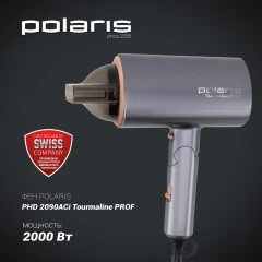 Фен Polaris PHD 2090ACi 2000Вт графитовый/розовое золото