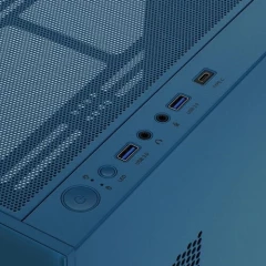 Корпус Montech Sky Two Morocco голубой без БП ATX 3x140mm 2xUSB3.0 audio bott PSU