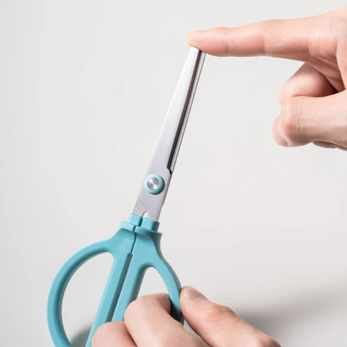 Ножницы Deli ENS051 BLUE Nusign офисные 180мм ручки пластиковые титановое покрытие сталь голубой
