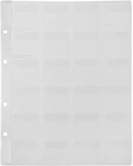 Файлы Silwerhof Create пвх 130мкм (упак.:5шт)для монет (24 ячейки)