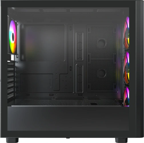 Корпус Montech XR Wood черный без БП ATX 9x120mm 4x140mm 2xUSB3.0 audio bott PSU