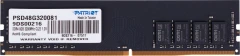 Память DDR4 8Gb 3200MHz Patriot PSD48G320081 Signature RTL Gaming PC4-25600 CL22 DIMM 288-pin 1.2В single rank Ret