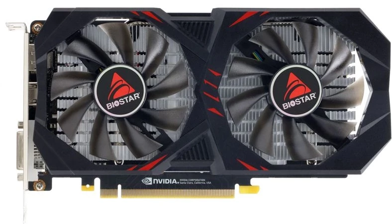Видеокарта Biostar PCI-E 3.0 VN1666SF69 NVIDIA GeForce GTX 1660SUPER 6Gb 192bit GDDR6 1530/8000 DVIx1 HDMIx1 DPx1 HDCP Ret