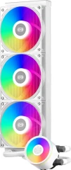 Система водяного охлаждения PcCooler DA360 Pro ARGB Soc-AM5/AM4/1200/1700/1851 белый 4-pin 33.8dB Al 300W Ret (DA360PRO-WHAWXX-GL)