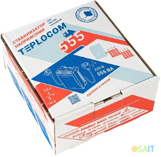 Стабилизатор напряжения Бастион Teplocom ST-555 300Вт 400ВА белый