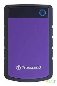 Жесткий диск Transcend USB 3.0 1Tb TS1TSJ25H3P StoreJet 25H3P (5400rpm) 2.5" фиолетовый