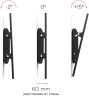 Кронштейн для телевизора Holder LCD-T6606 черный 32"-90" макс.60кг настенный наклон