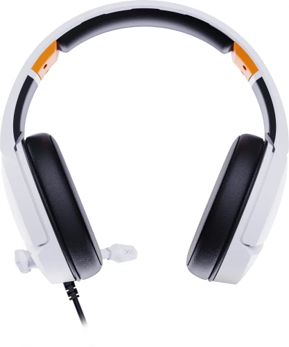 Наушники с микрофоном Оклик HS-L710G белый/черный 2м мониторные оголовье (1978693)