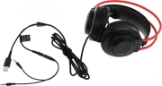 Наушники с микрофоном A4Tech Bloody G200 черный/красный 2м мониторные оголовье (G200  AUX3.5-4PIN +USB)