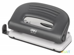 Дырокол Deli PRO E0118 макс.:10лист. металл ассорти отв.:2 с линейкой