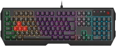 Клавиатура A4Tech Bloody B140N черный USB Multimedia for gamer LED (подставка для запястий) (B140N)