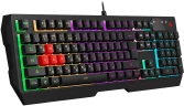 Клавиатура A4Tech Bloody B140N черный USB Multimedia for gamer LED (подставка для запястий) (B140N)
