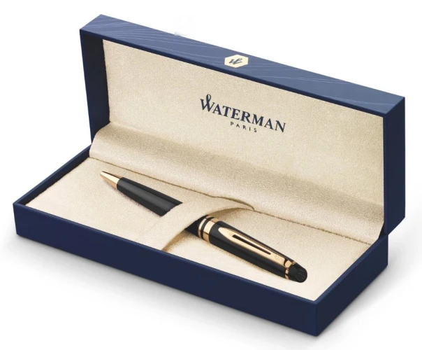 Ручка шариков. Waterman Expert 3 (S0951700) Black Laque GT M син. черн. подар.кор.