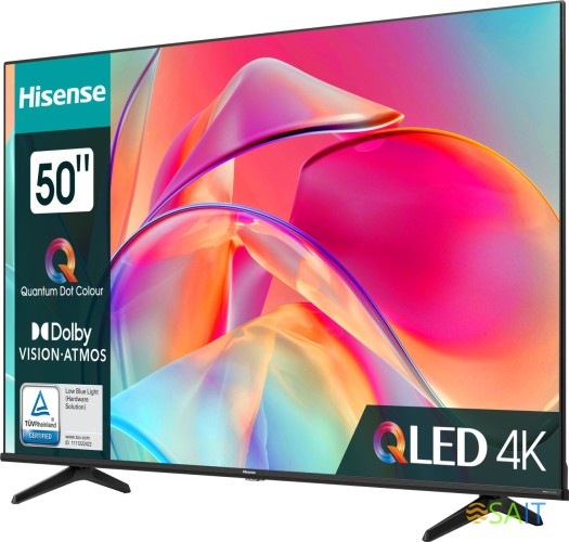 Телевизор QLED Hisense 50" 50E7KQ черный 4K Ultra HD 60Hz DVB-T DVB-T2 DVB-C DVB-S DVB-S2 USB WiFi Smart TV (RUS)