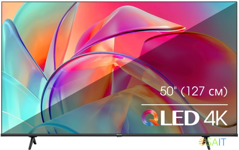 Телевизор QLED Hisense 50" 50E7KQ черный 4K Ultra HD 60Hz DVB-T DVB-T2 DVB-C DVB-S DVB-S2 USB WiFi Smart TV (RUS)