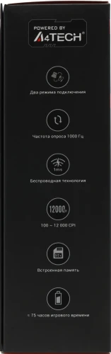 Мышь A4Tech Bloody R36 Ultra черный оптическая 12000dpi беспров. USB 7but