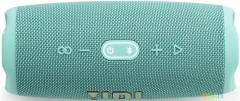 Колонка порт. JBL Charge 5 бирюзовый 40W 2.0 BT 15м 7500mAh (без.бат) (JBLCHARGE5TEAL)