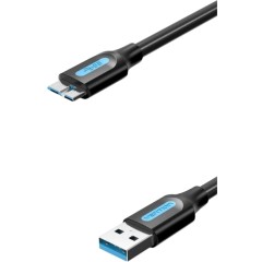 Кабель Vention USB 3.0 AM/micro B - 2м. Кабель Vention USB 3.0 AM/Micro-B - 2 м (COPBH)