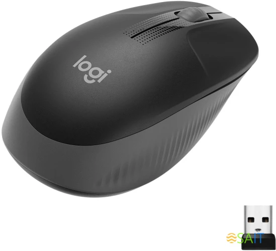 Мышь Logitech M190 черный/темно-серый оптическая 1000dpi беспров. USB для ноутбука 2but (910-005905/910-005902)