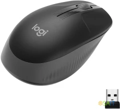 Мышь Logitech M190 черный/темно-серый оптическая 1000dpi беспров. USB для ноутбука 2but (910-005905/910-005902)