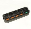 Сетевой удлинитель Most A10 3м (6 розеток) черный (коробка)