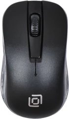 Мышь Оклик 445MW черный оптическая 1600dpi беспров. USB 3but (945817)