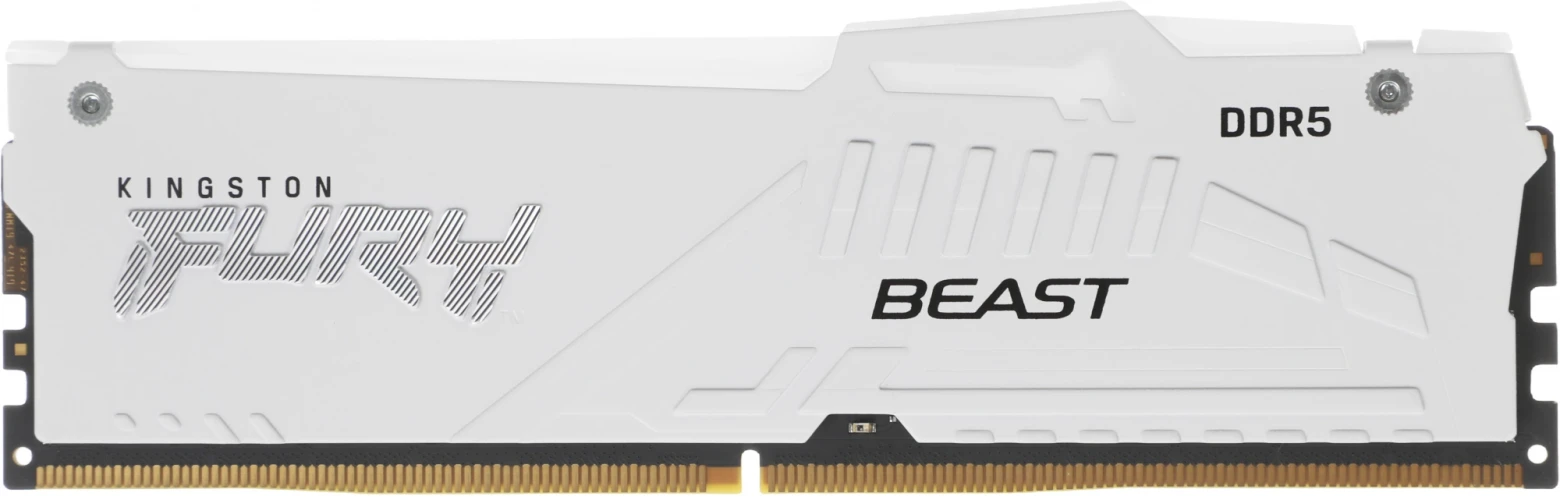 Память DDR5 32GB 6000MHz Kingston KF560C36BWEA-32 Fury Beast White Expo RGB RTL Gaming PC5-48000 CL36 DIMM 288-pin 1.35В dual rank с радиатором Ret