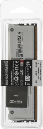 Память DDR5 32GB 6000MHz Kingston KF560C36BWEA-32 Fury Beast White Expo RGB RTL Gaming PC5-48000 CL36 DIMM 288-pin 1.35В dual rank с радиатором Ret