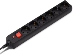 Сетевой фильтр Buro 600SH-16-3-B 3м (6 розеток) черный (коробка)