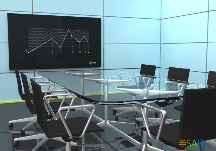 Доска стеклянная Cactus CS-GBD-65x100-BK стеклянная черный 65x100см стекло