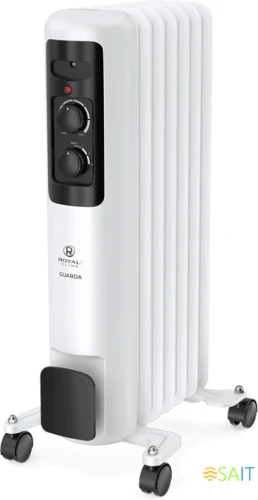 Радиатор масляный Royal Clima GUARDA ROR-GU7-1500M 1500Вт белый/серый