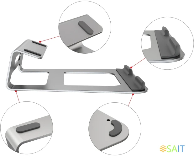 Подставка для ноутбука Cactus CS-NB-AL 15.4" 235x235 серебристый