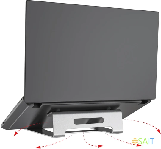 Подставка для ноутбука Cactus CS-NB-AL 15.4" 235x235 серебристый