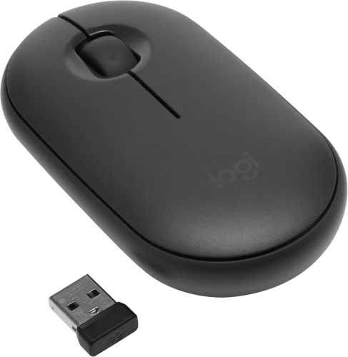 Мышь Logitech Pebble M350 темно-серый оптическая 1000dpi беспров. BT/Radio USB 2but (910-005576)