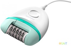 Эпилятор Philips BRE224/00 скор.:2 насад.:1 белый/мятный