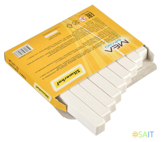 Мел белый Silwerhof 882085-09 Солнечная коллекция (9шт) картон.кор.