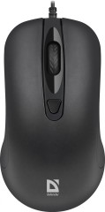 Мышь Defender MB-230 черный оптическая 1600dpi USB 2but (52231)