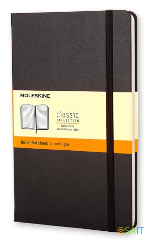 Блокнот Moleskine CLASSIC MM710 Pocket 90x140мм 192стр. линейка твердая обложка черный