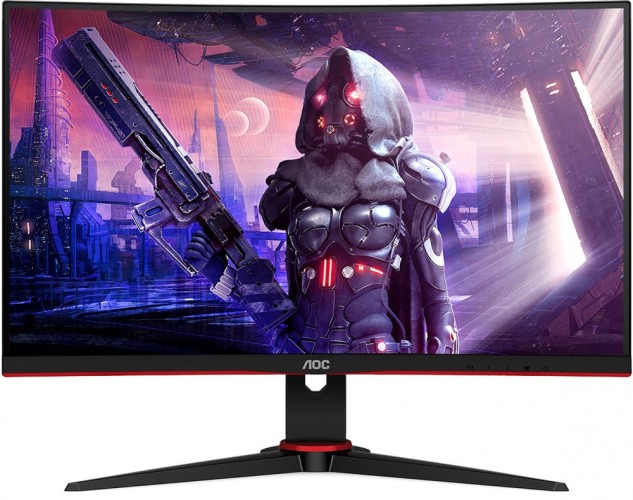 Монитор AOC 23.6" Gaming C24G2AE черный/красный VA LED 16:9 HDMI M/M матовая 250cd 178гр/178гр 1920x1080 165Hz FreeSync Premium VGA DP FHD 3.84кг
