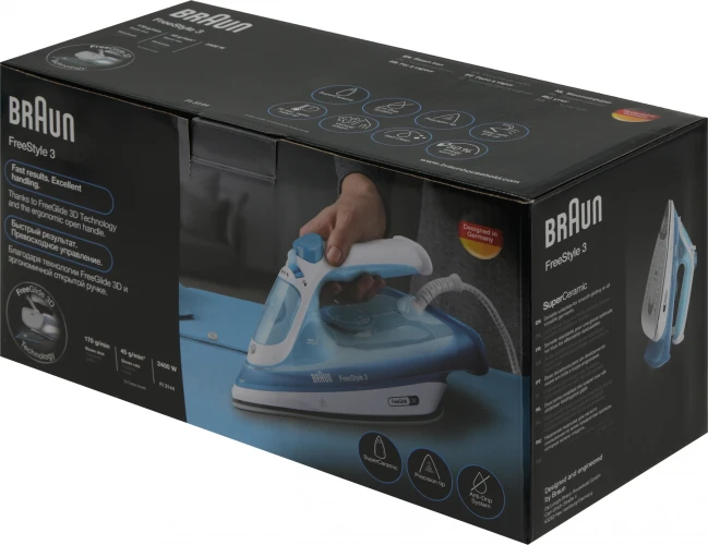 Утюг Braun FI3144BL 2400Вт голубой/белый