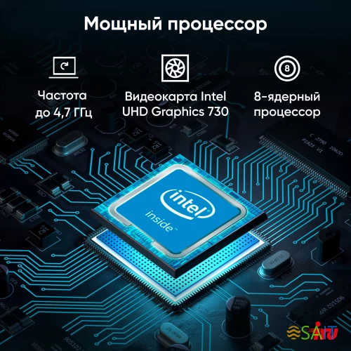 Моноблок IRU 23IM 23.8" Full HD i5 12450H (2) 16Gb SSD512Gb UHDG Windows 11 Professional GbitEth WiFi BT 120W Cam черный 1920x1080