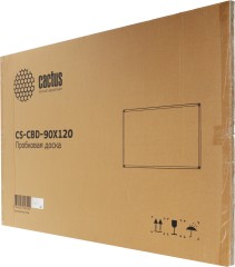 Доска пробковая Cactus CS-CBD-90X120 пробковая коричневый 90x120см алюминиевая рама пробка/алюминий