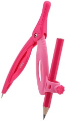 Циркуль Deli EG30204 корпус ассорти пластик в компл.:линейка/транспортир/2 угольника/карандаш/ластик/точилка