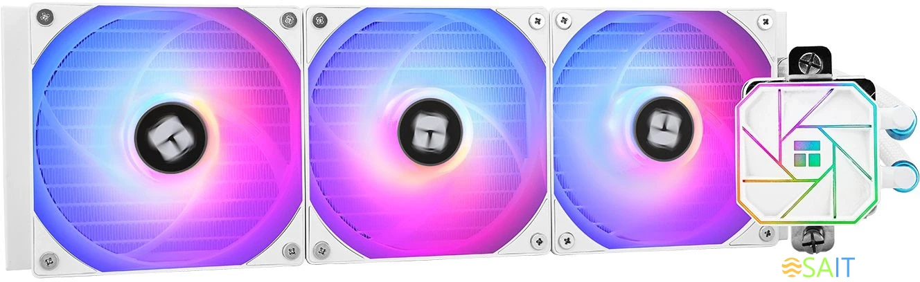 Система водяного охлаждения Thermalright Aqua Elite 360 V3 ARGB Soc-AM5/AM4/1151/1200/2066/1700 белый 4-pin 25.6dB Al Ret (A-ELITE-WH-360-ARGB-V3)