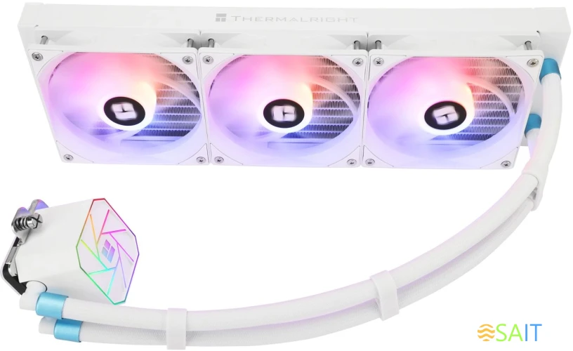 Система водяного охлаждения Thermalright Aqua Elite 360 V3 ARGB Soc-AM5/AM4/1151/1200/2066/1700 белый 4-pin 25.6dB Al Ret (A-ELITE-WH-360-ARGB-V3)