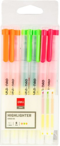 Набор текстовыделителей Deli Delight EU35304 1-3мм ассорти (6шт.)