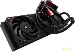 Система водяного охлаждения Thermalright Frozen Vision 360 ARGB Soc-AM5/AM4/1151/1200/2066/2011/1700 черный 4-pin 27dB Al LCD Ret (F-VISION-360-BL)